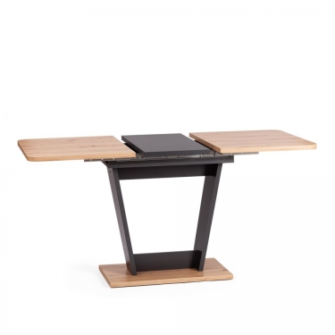 Стол обеденный Tetchair FOX раздвижной ЛДСП, 68.6x110-145x75 см, Дуб артисан/Графит