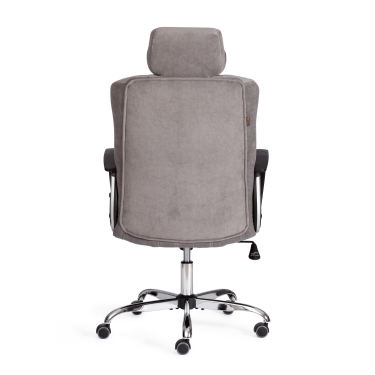 Кресло Tetchair OXFORD хром флок , серый, 29
