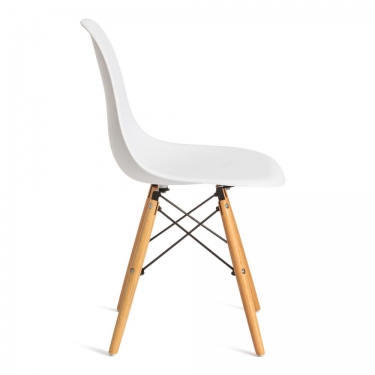 Стул Tetchair CINDY EAMES mod. 001 / 1 шт. в упаковке дерево бук/металл/сиденье пластик, 51x46x82.5см, white белый