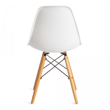 Стул Tetchair CINDY EAMES mod. 001 / 1 шт. в упаковке дерево бук/металл/сиденье пластик, 51x46x82.5см, white белый