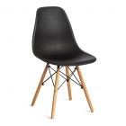 Стул Tetchair CINDY EAMES mod. 001 / 1 шт. в упаковке дерево бук/металл/сиденье пластик, 51x46x82.5см, черный/black