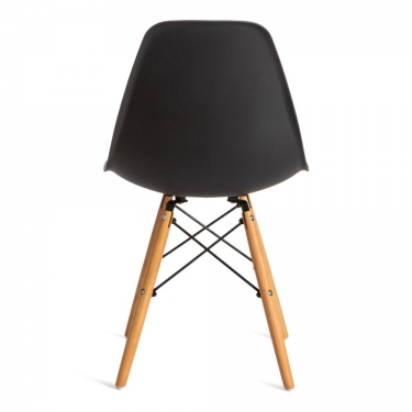 Стул Tetchair CINDY EAMES mod. 001 / 1 шт. в упаковке дерево бук/металл/сиденье пластик, 51x46x82.5см, черный/black