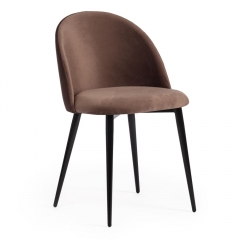 Стул Tetchair MONRO mod. 710 / 1 шт. в упаковке ткань/металл, 56х51х80 см, высота до сиденья 47 см, коричневый barkhat 12/черный