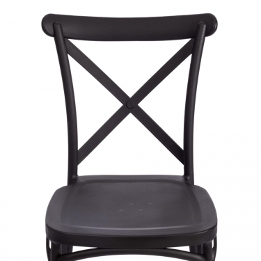 Стул Tetchair CROSS mod. PL24 / 1 шт. в упаковке пластик, 48 х 58 х 89 см, Black черный 05