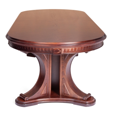 Стол Tetchair VERSAL овальный бук, мдф, 300 350/400 х 110 х 78 см, Tobacco