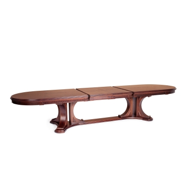 Стол Tetchair VERSAL овальный бук, мдф, 300 350/400 х 110 х 78 см, Tobacco