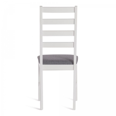 Стул Tetchair ROSARIO / 1 шт. в упаковке Многослойная фанера, 39 х 39 х 99 см, white, ткань тёмно-серая 150