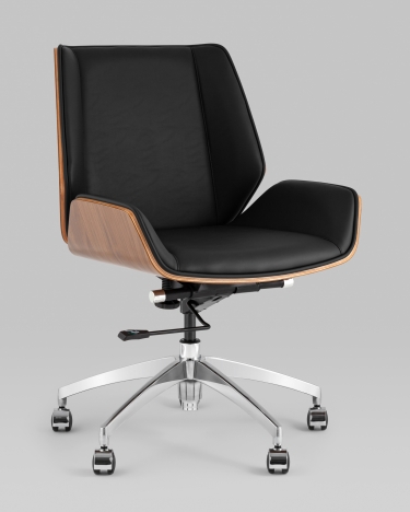 Кресло офисное Stool Group TopChairs Crown SN экокожа черный