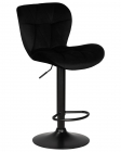 Стул барный DOBRIN DOBRIN BARNY BLACK черный велюр MJ9-101