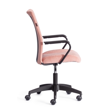 Кресло Tetchair STAFF флок/ткань, розовый/серый, 137/W-12