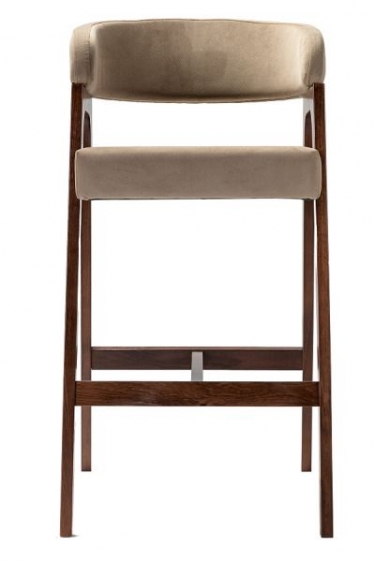 Кресло барное R-home Baxter Б Beige/Темный орех