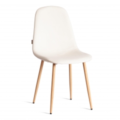 Стул Tetchair BREEZE mod. JSC-58 Велюр/металл , 44 х 53 х 86 см, Light beige светло-бежевый HLR1 / натуральный
