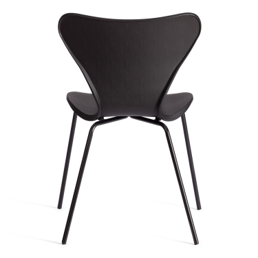 Стул Tetchair Jacobsen mod DC 102-1 пластик/металл, 45 х 54.5 х 80 см, Black Черный / Black Черный