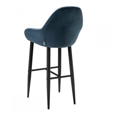 Стул R-home Kent бар Diag blue/черный