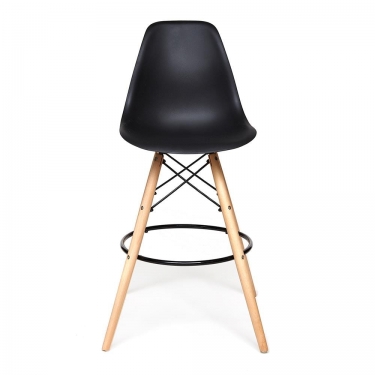 Стул барный Tetchair Cindy Bar Chair mod. 80-1 дерево бук/металл/пластик, 50 х 51 х 109 см, Black Черный 3010/ натуральный