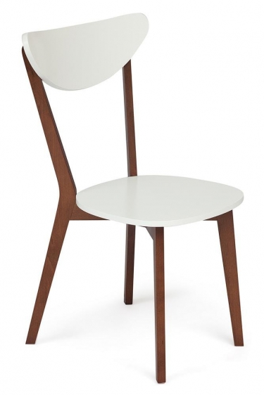 Стул Tetchair MAXI Макси / 1 шт. в упаковке каркас бук, сиденье, спинка - мдф, 86 х 48.5 х 54.5 см, Белый + Коричневый