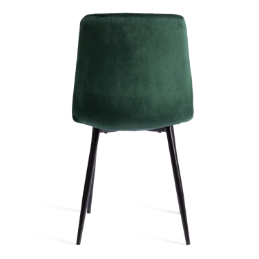 Стул Tetchair CHILLY mod. JSC-220 Велюр/металл , 44,5х52,5х88 см, dark green темно-зеленый HLR57 / черный