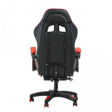 Кресло KINGQUEEN 1206 KINGQUEEN цвет черный/красный с массажем 1206-black-red-mass