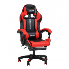 Кресло KINGQUEEN 1206 KINGQUEEN цвет черный/красный с массажем 1206-black-red-mass
