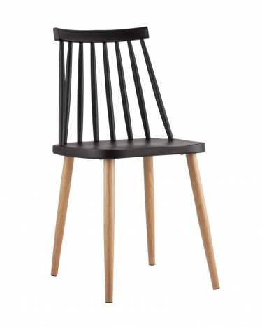 Стул Stool Group Морган пластиковый черный 2 шт