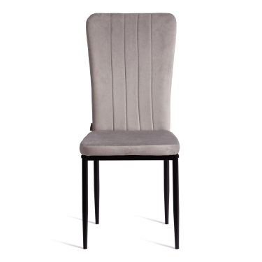 Стул Tetchair VERTER mod. BC577-DC металл, флок, 41 х 52 х 95 см, Light grey светло-серый HLR14 / черный