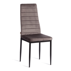 Стул Tetchair Easy mod. JSC02-1 металл, флок, 41 х 52 х 96 см, Dark grey темно-серый HLR24 / черный