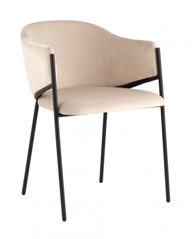 Стул Stool Group Brace велюр Молочный