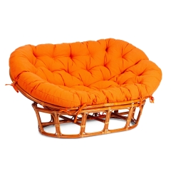 Диван Tetchair MAMASAN/МАМАСАН 23/02 W /с подушкой/ подушка 182х119 см, 169х102х80 см, Honey мед, ткань, оранжевый, С 23