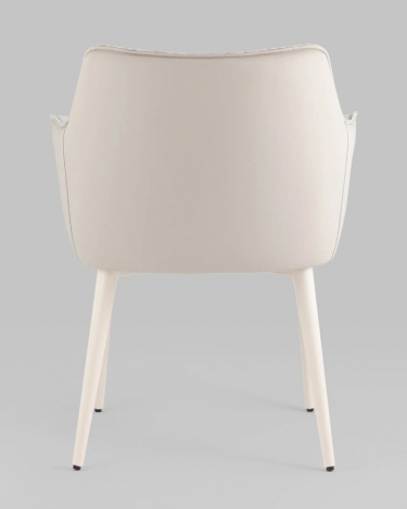 Стул обеденный Stool Group Feston букле с экокожей слоновая кость