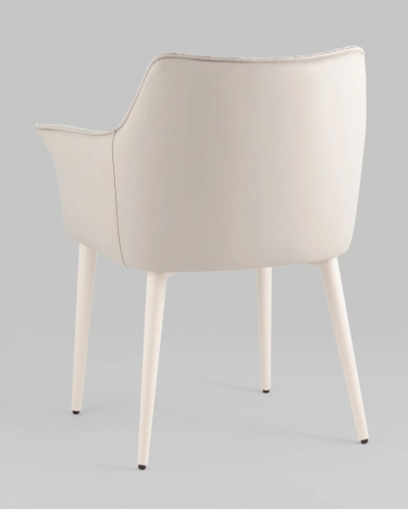 Стул обеденный Stool Group Feston букле с экокожей слоновая кость