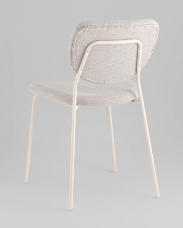 Стул обеденный Stool Group Gigi серый белые ножки