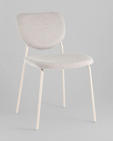 Стул обеденный Stool Group Gigi серый белые ножки
