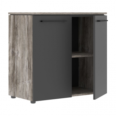 Шкаф с глухими малыми дверьми Skyland MORRIS TREND MLC 85.1 Сосна Нордик Антрацит