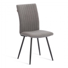 Стул обеденный Tetchair Monte Carlo флок , 50х55х93, серый/черный, 29