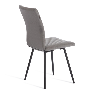 Стул обеденный Tetchair Monte Carlo флок , 50х55х93, серый/черный, 29