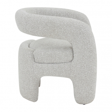 Кресло лаунж Stool Group Bones жемчужный