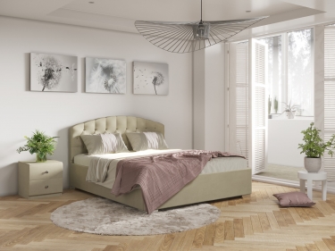 Кровать Фабрика сна Venezia 80x200 велюр Seven 115