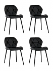 Стул Stool Group Эдвин экокожа черный 4 шт