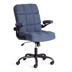 Кресло офисное Tetchair Lugano ткань teddy, темно-синий