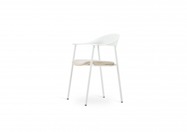 Стул Stool Group Eila с подушкой пластик белый