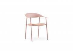 Стул Stool Group Eila с подушкой пластик розовый