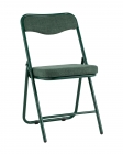 Стул складной мягкий Stool Group Джонни рогожка зеленая каркас зеленый