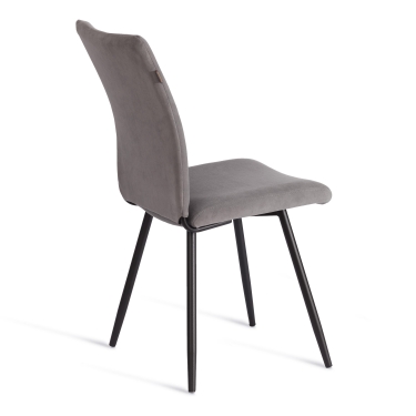 Стул обеденный Tetchair Monte Carlo TREND, велюр, серый/черный, 29, 49х51х93 см
