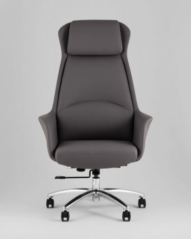 Кресло руководителя Stool Group TopChairs Viking NEW серое