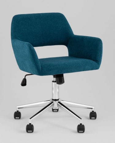 Стул офисный Stool Group ROSS рогожка синий
