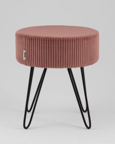 Пуф Stool Group Спейси велюр рельефный коралловый
