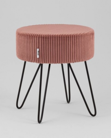Пуф Stool Group Спейси велюр рельефный коралловый