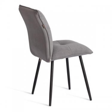 Стул обеденный Tetchair Sweet LT, велюр, серый/черный, 29, 41х55х88 см