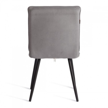 Стул обеденный Tetchair Sweet LT, велюр, серый/черный, 29, 41х55х88 см