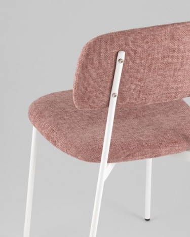 Стул Stool Group Chao розовый белые ножки